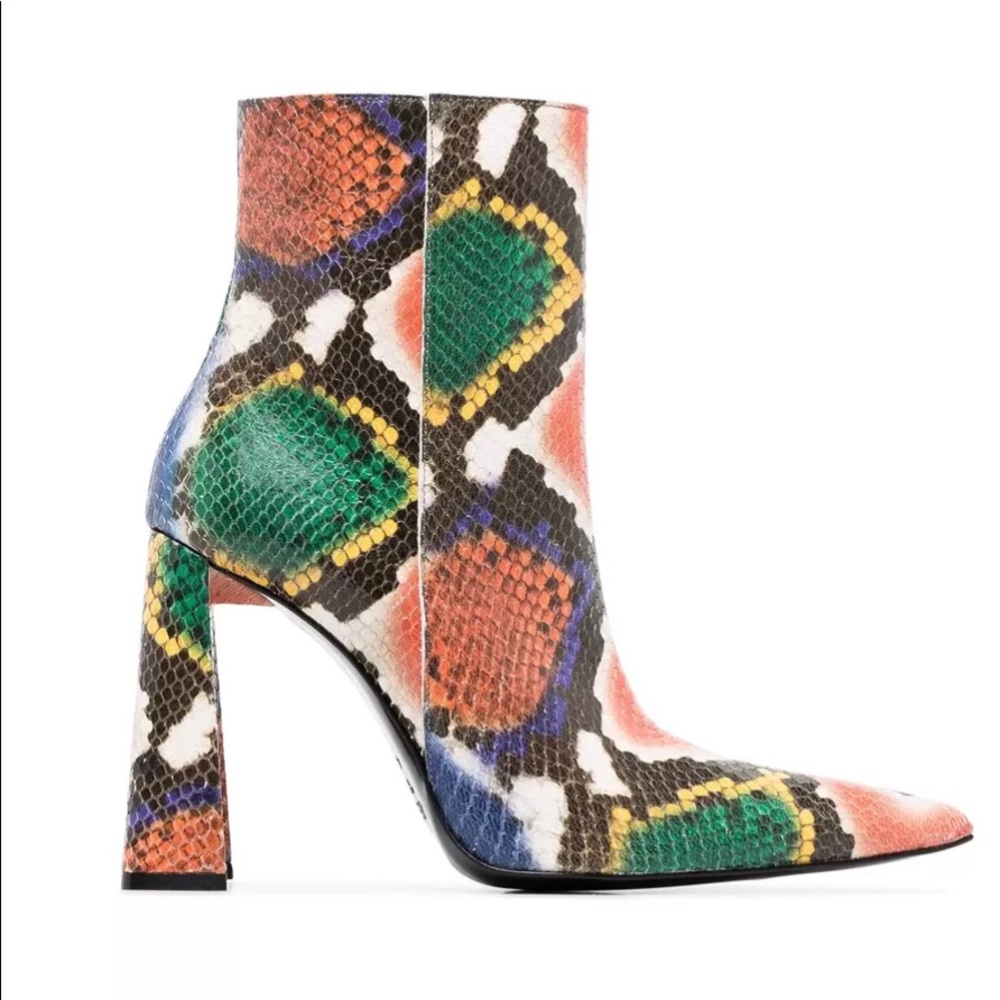 Area NYC Snakeskin-effect 90mm Ankle Boots